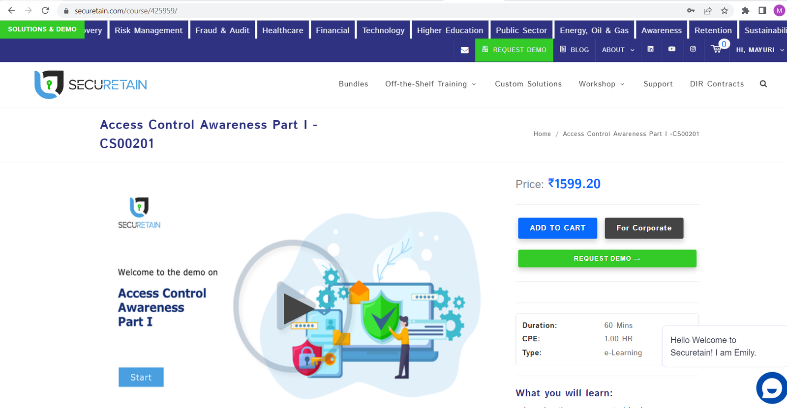 securetain Course Details
